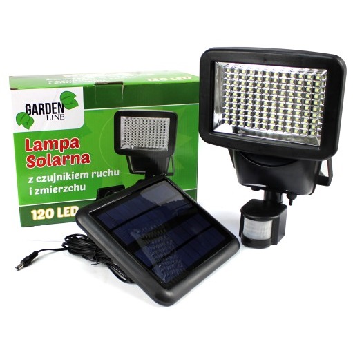 Chomik Napelemes,mozgásérzékelős led reflektor 120 led